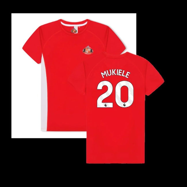 Sunderland Poly T-Shirt (Red) - Kids (Mukiele 20) — Buy Online
