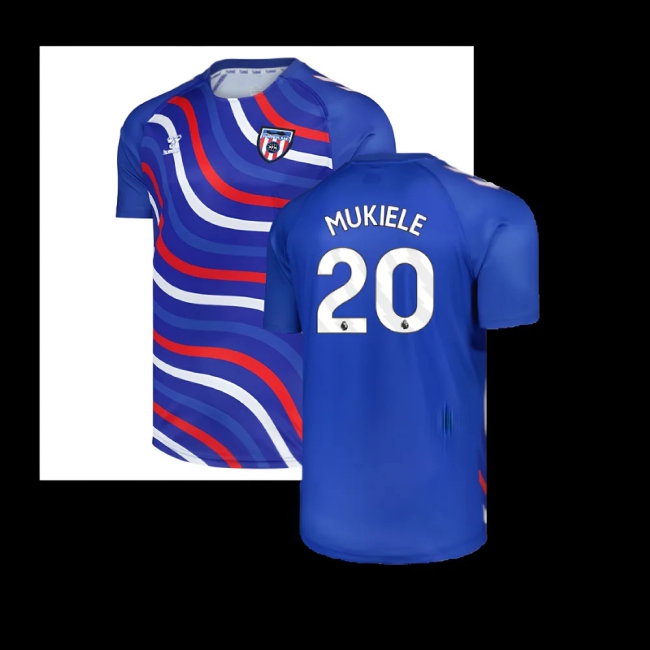 2025-2026 Sunderland Away Pre-Match Jersey (Blue) - Kids (Mukiele 20) — Buy Now