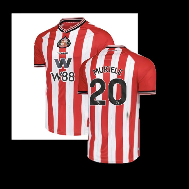 2025-2026 Sunderland Home Shirt (Mukiele 20) — Buy Online