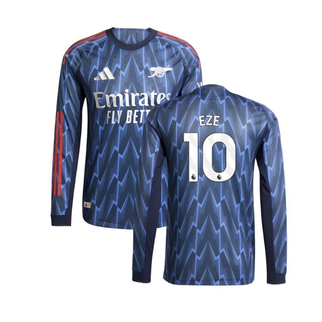 2025-2026 Arsenal Player Version Long Sleeve Away Shirt (Eze 10) — Shop Now