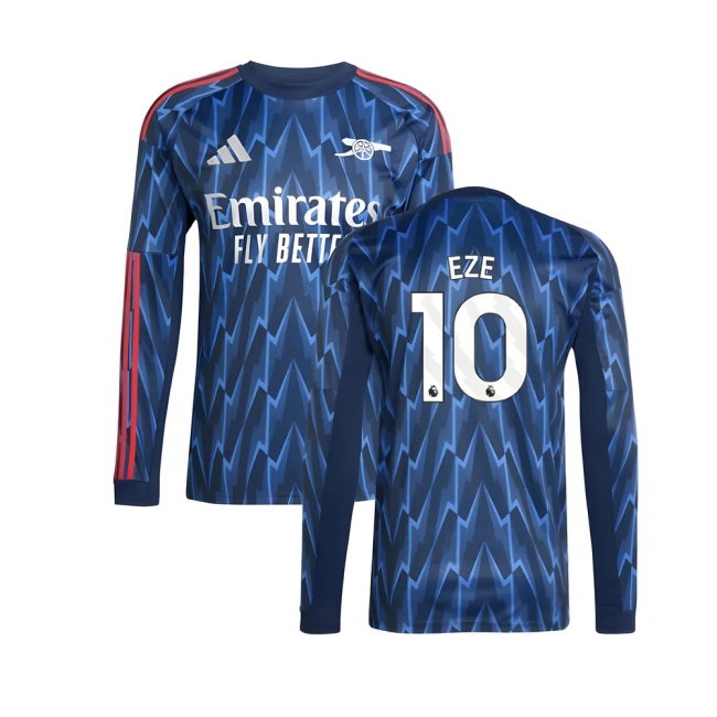 2025-2026 Arsenal Long Sleeve Away Shirt (Eze 10) — Shop Now