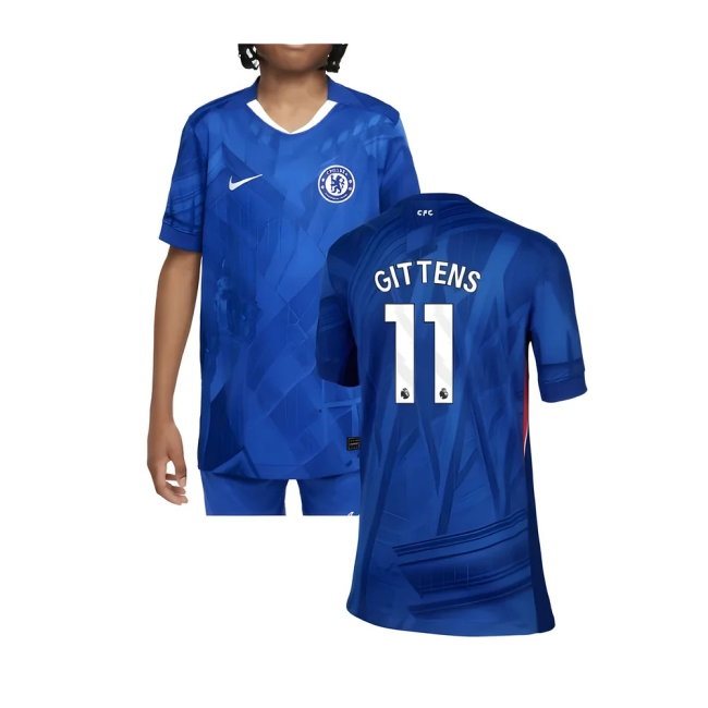 2025-2026 Chelsea Home Shirt (Kids) (Gittens 11) — Buy Online
