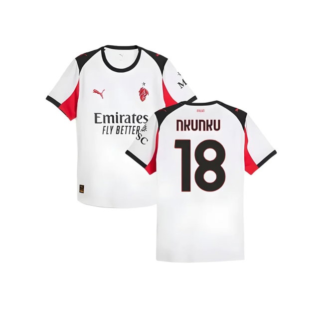 2025-2026 AC Milan Player Version Away Shirt (Nkunku 18) — Shop Online