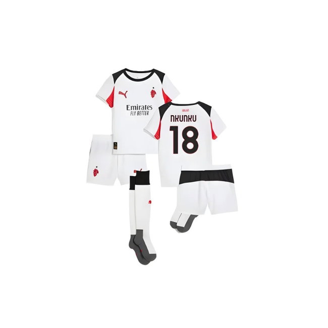 2025-2026 AC Milan Away Mini Kit (Nkunku 18) — Buy Online