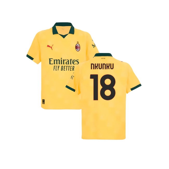 2025-2026 AC Milan Player Version Third Shirt (Nkunku 18) — Shop Online