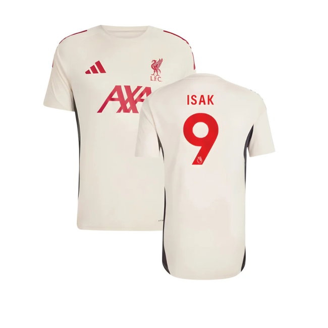 2025-2026 Liverpool Training Jersey (White) (Isak 9) — Shop Online
