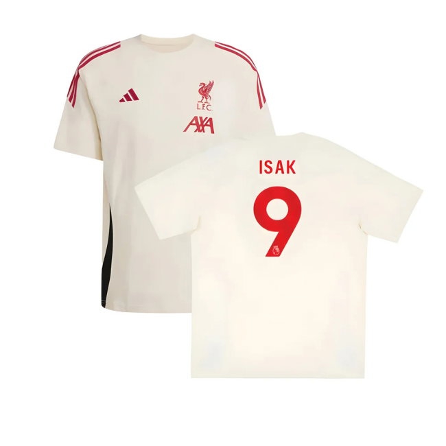2025-2026 Liverpool Training Tee (White) (Isak 9) — Buy Now