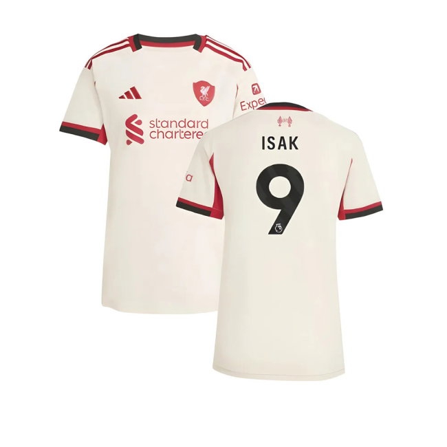 2025-2026 Liverpool Away Shirt (Womens) (Isak 9) — Shop Online