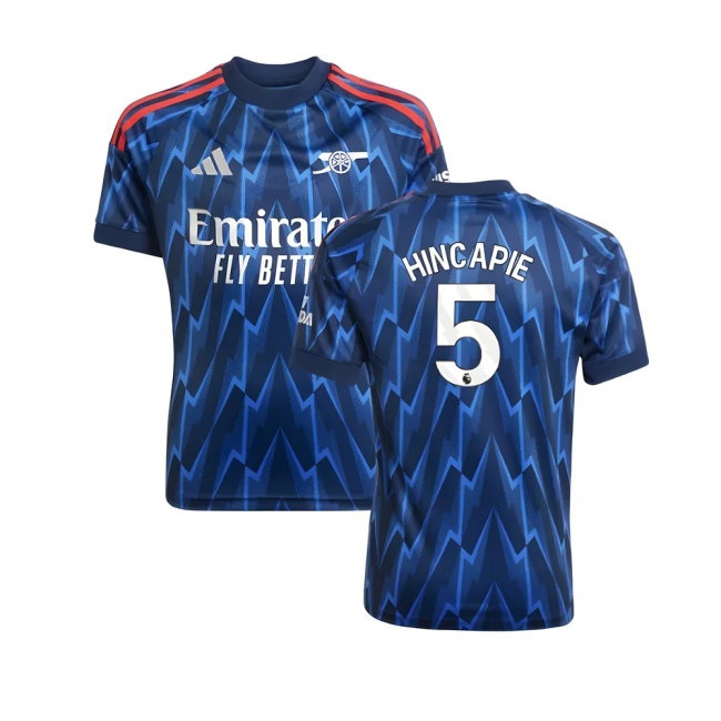 2025-2026 Arsenal Away Shirt (Kids) (Hincapie 5) — Shop Online