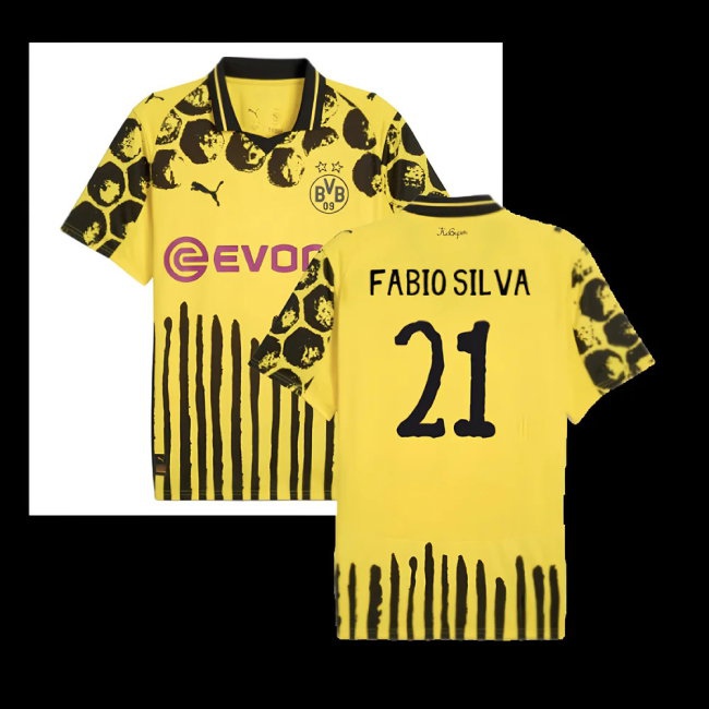 2025-2026 KIDSUPER x Borussia Dortmund CWC Home Shirt (Fabio Silva 21) — Shop Online