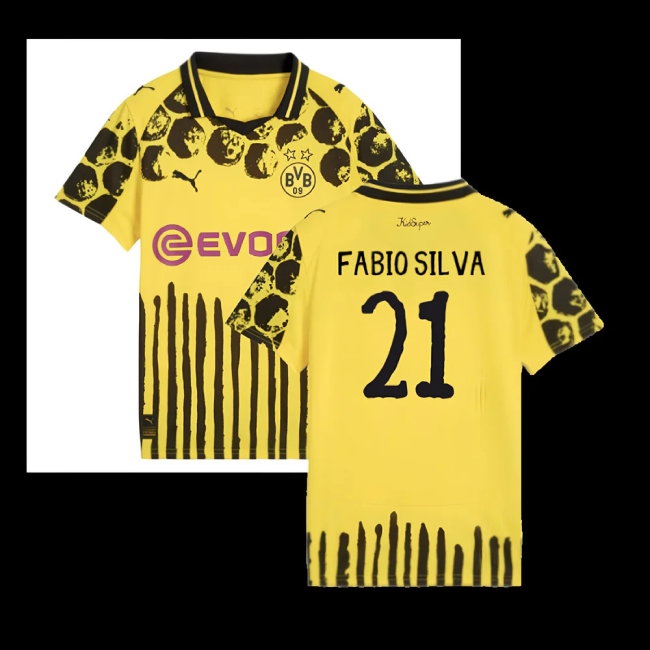 2025-2026 KIDSUPER x Borussia Dortmund CWC Shirt - Kids (Fabio Silva 21) — Buy Now
