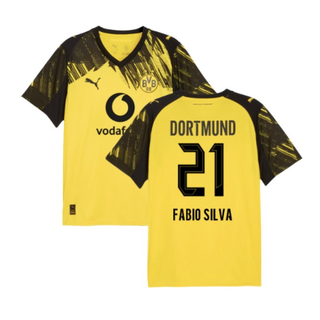 2025-2026 Borussia Dortmund Home Shirt (Fabio Silva 21) — Buy Now