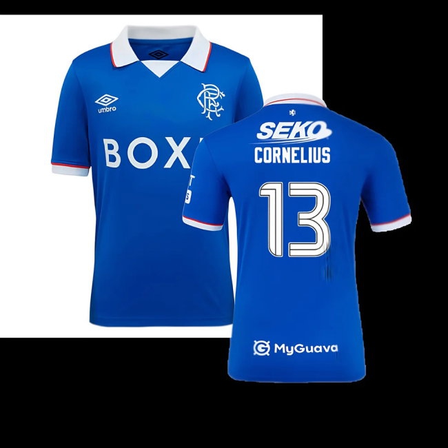 2025-2026 Rangers Home Shirt (Kids) (Cornelius 13) — Buy Now
