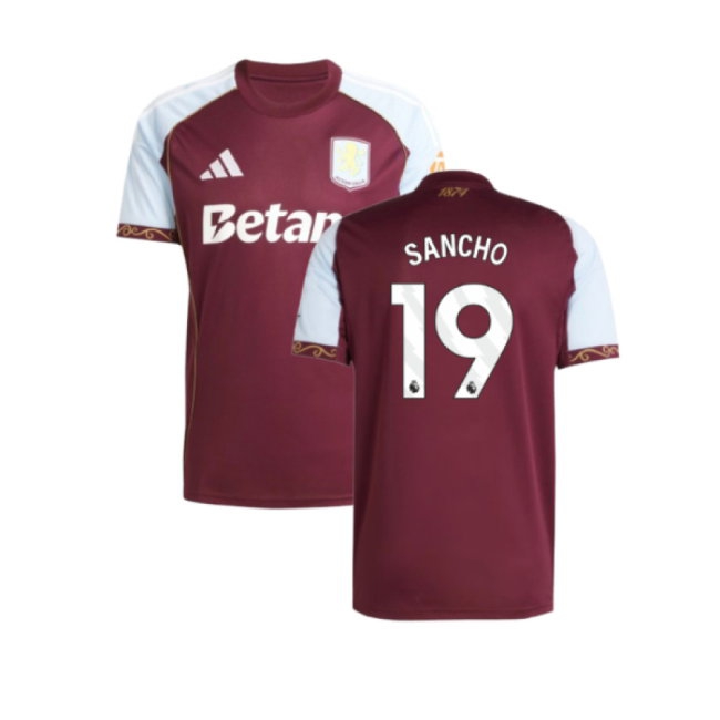 2025-2026 Aston Villa Home Shirt (Sancho 19) — Buy Now