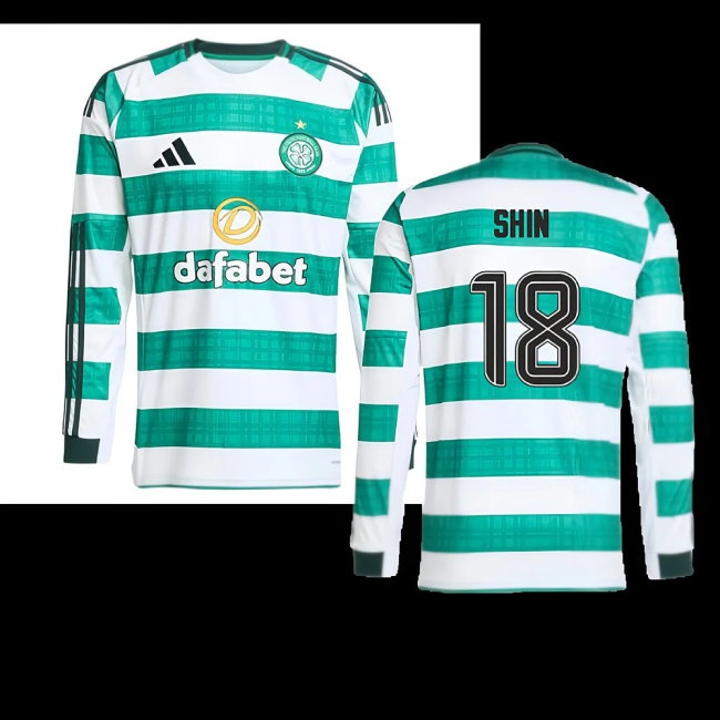 2025-2026 Celtic Long Sleeve Home Shirt (Shin 18) — Buy Online