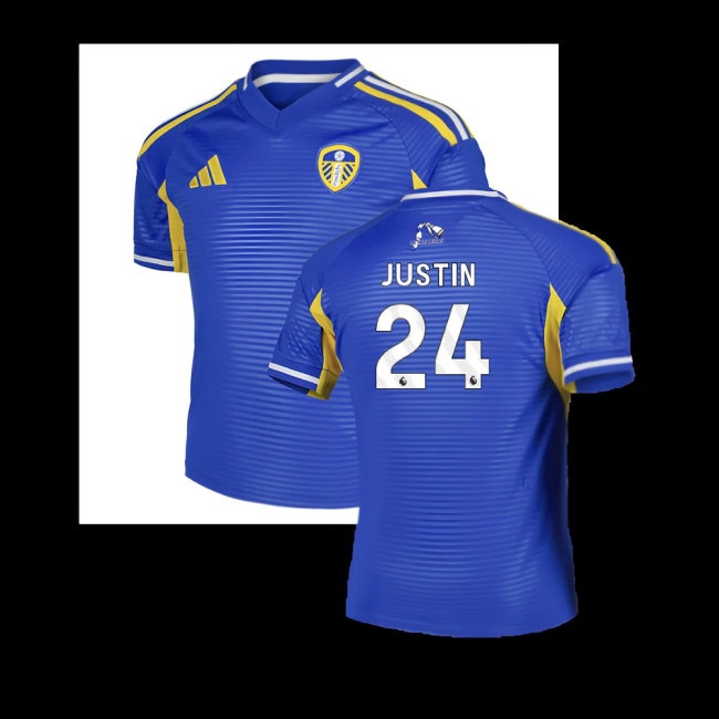 2025-2026 Leeds Away Shirt (Kids) (Justin 24) — Buy Online