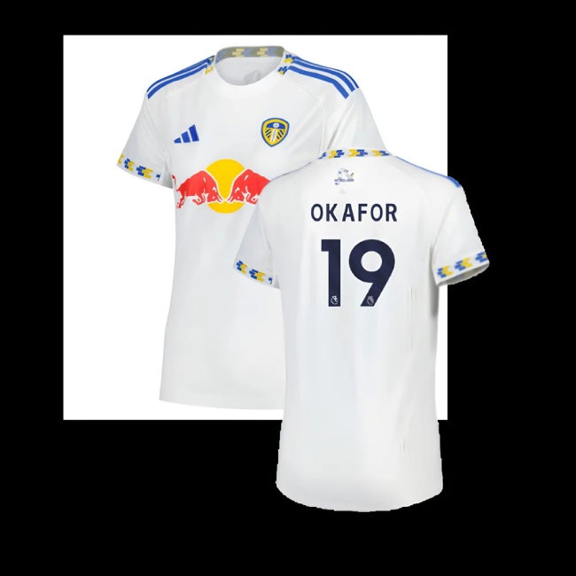 2025-2026 Leeds United Home Shirt (Womens) (Okafor 19) — Buy Now
