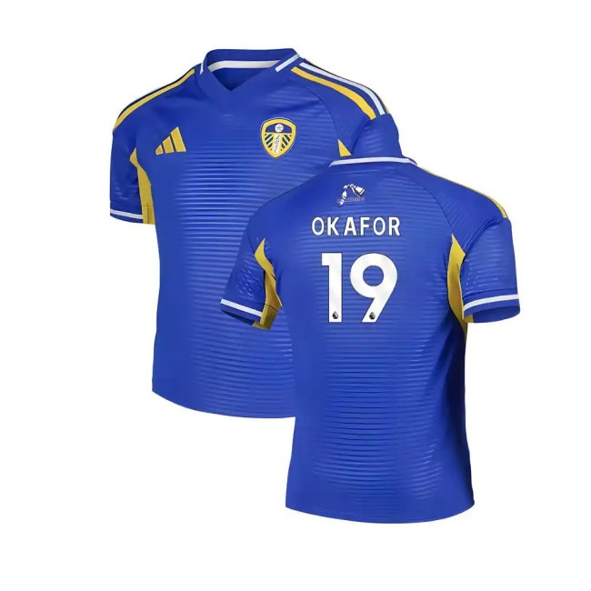 2025-2026 Leeds Away Shirt (Kids) (Okafor 19) — Shop Online