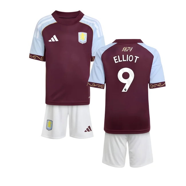 2025-2026 Aston Villa Home Mini Kit (Elliot 9) — Buy Online