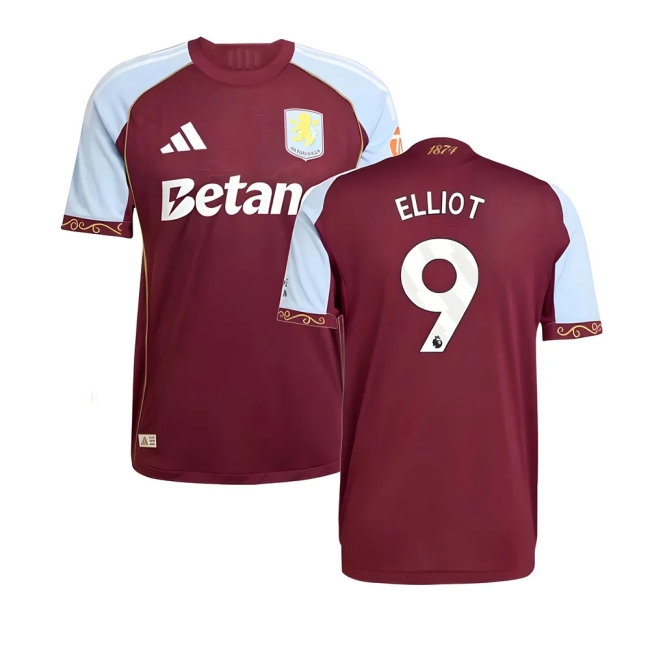 2025-2026 Aston Villa Player Version Home Shirt (Elliot 9) — Shop Now