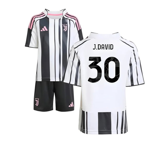 2025-2026 Juventus Home Mini Kit (J.David 30) — Shop Now