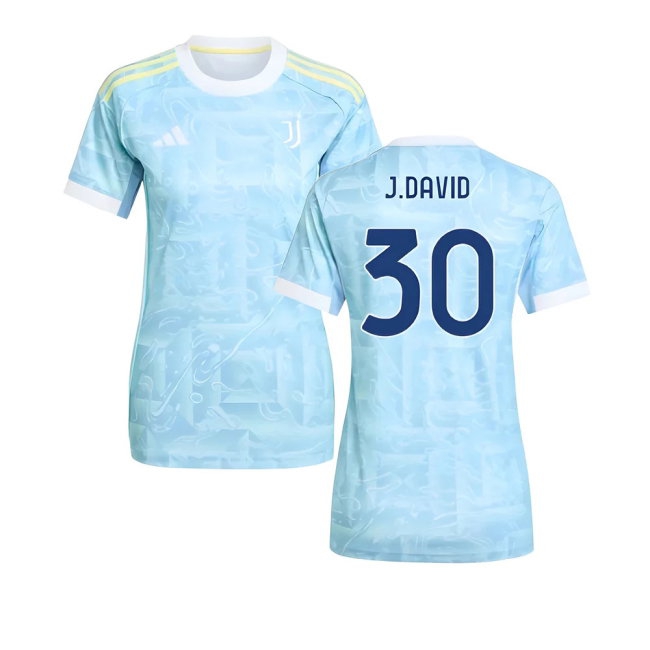 2025-2026 Juventus Away Shirt (Womens) (J.David 30) — Buy Online