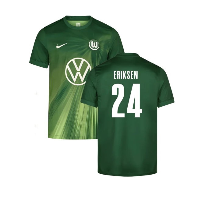 2025-2026 VFL Wolfsburg Home Shirt (Kids) (Eriksen 24) — Buy Now