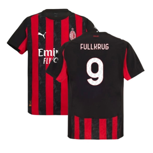 2025-2026 AC Milan Player Version Home Shirt (Fullkrug 9) — Shop Now