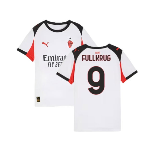 2025-2026 AC Milan Away Shirt (Kids) (Fullkrug 9) — Buy Now