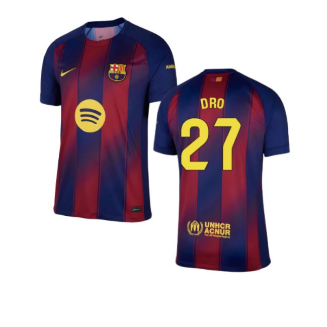 2025-2026 Barcelona Home Shirt (Dro 27) — Shop Now
