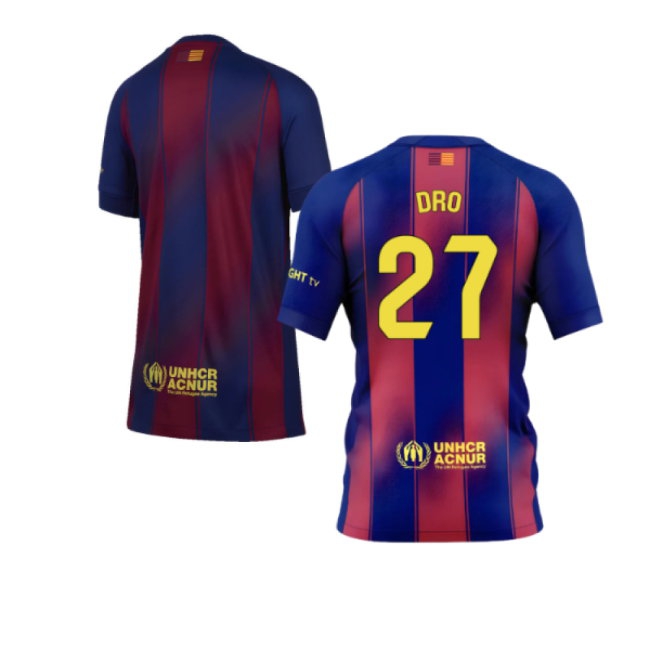 2025-2026 Barcelona Home Shirt (Kids) (Dro 27) — Shop Now