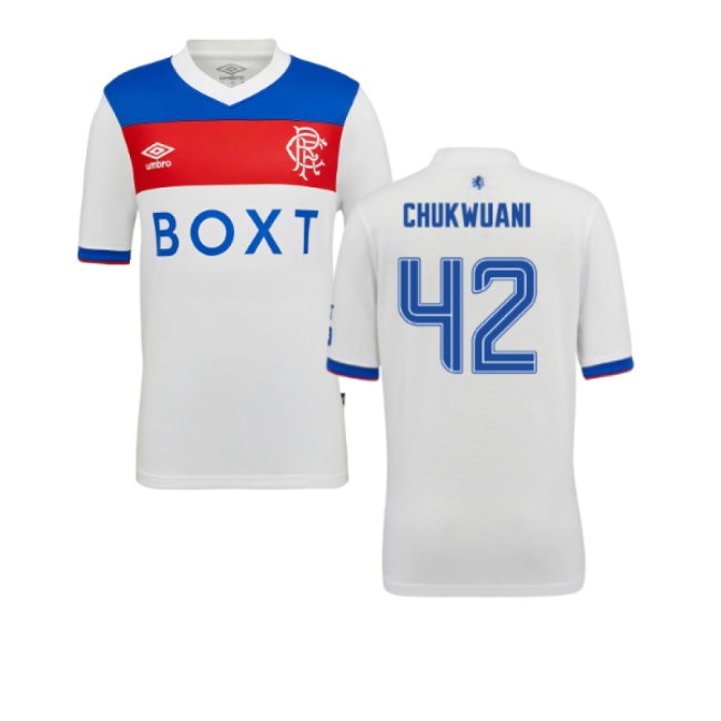 2025-2026 Rangers Away Shirt (Kids) (Chukwuani 42) — Buy Online