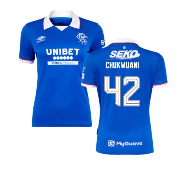 2025-2026 Rangers Home Shirt - Womens (Chukwuani 42) — Shop Online