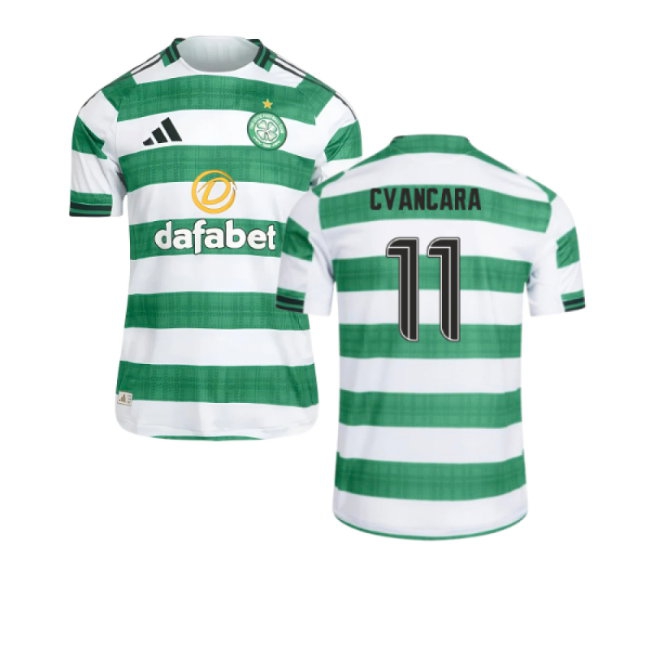 2025-2026 Celtic Player Version Home Shirt (Cvancara 11) — Buy Online