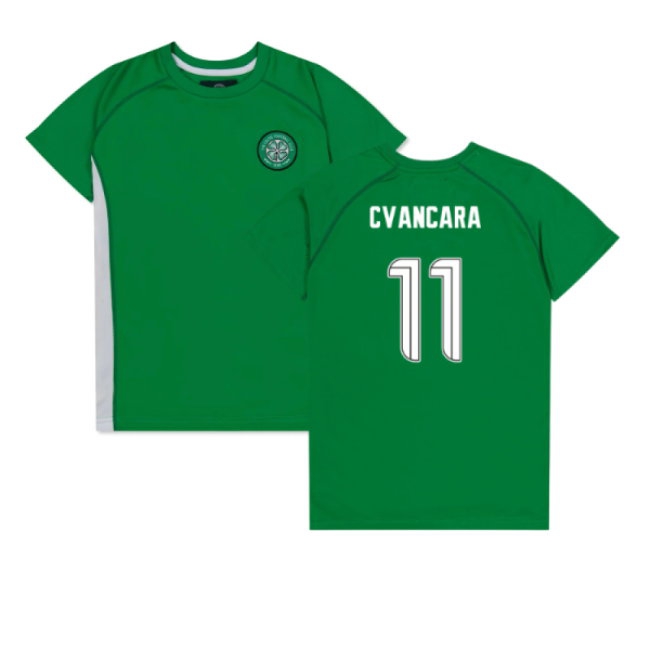 Celtic Poly T-shirt (Green/White) - Kids (Cvancara 11) — Buy Now