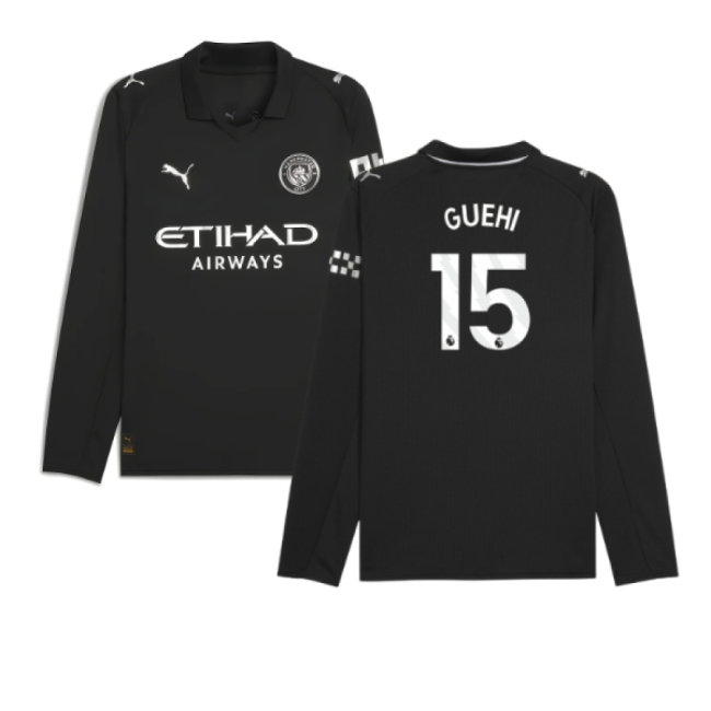 2025-2026 Man City Long Sleeve Away Shirt (Guehi 15) — Buy Online