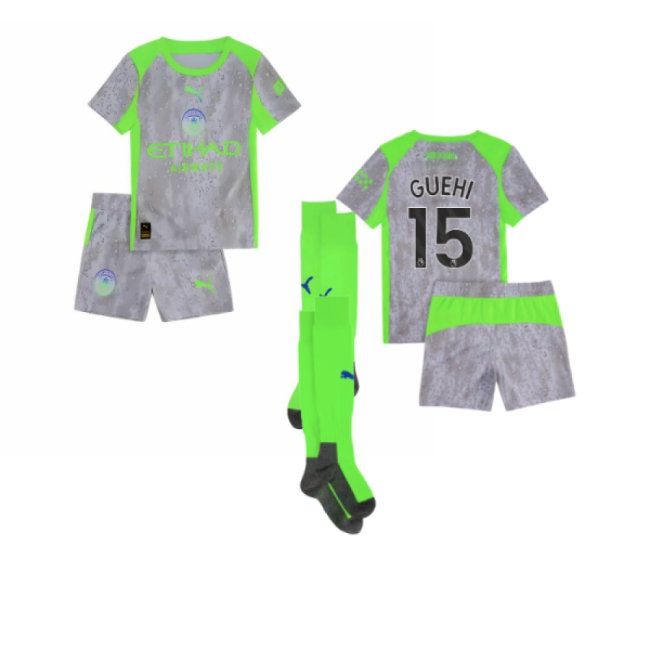 2025-2026 Man City Third Mini Kit (Guehi 15) — Shop Now