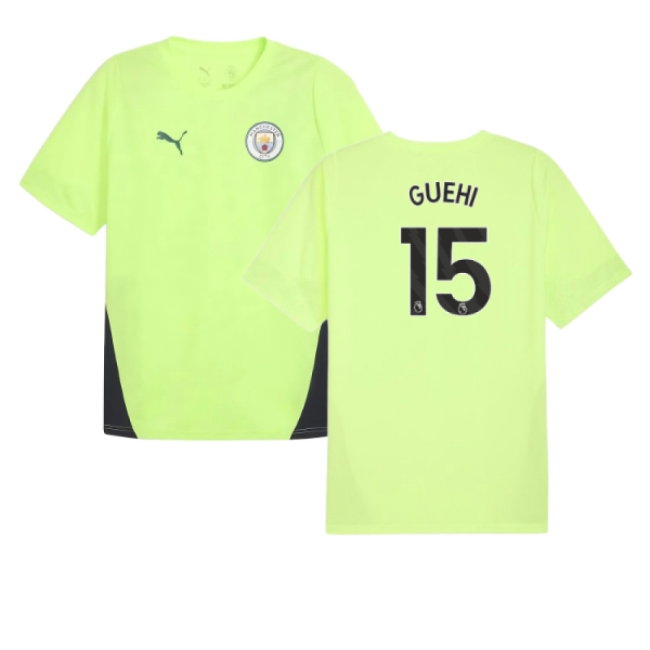 2025-2026 Man City Training Jersey (Fizzy Apple) (Guehi 15) — Buy Now