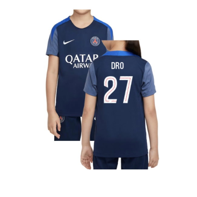 2025-2026 PSG Dri-Fit Strike Training Shirt (Navy) - Kids (Dro 27) — Buy Online