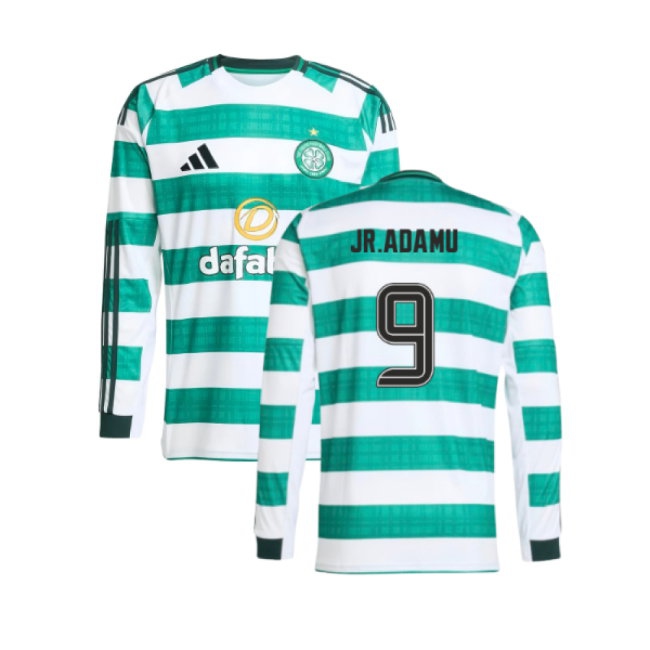 2025-2026 Celtic Long Sleeve Home Shirt (JR.Adamu 9) — Shop Now
