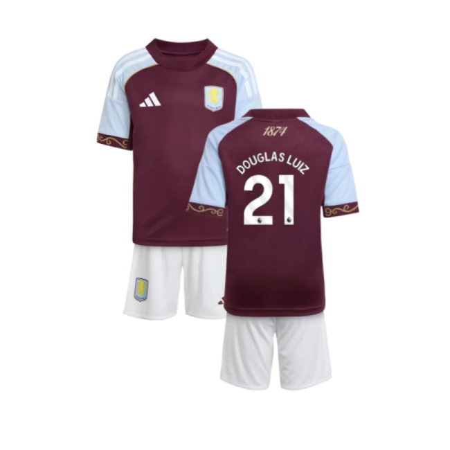2025-2026 Aston Villa Home Mini Kit (Douglas Luiz 21) — Buy Online