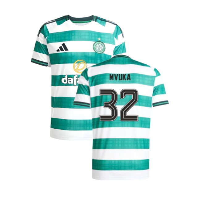 2025-2026 Celtic Home Shirt (Mvuka 32) — Shop Now