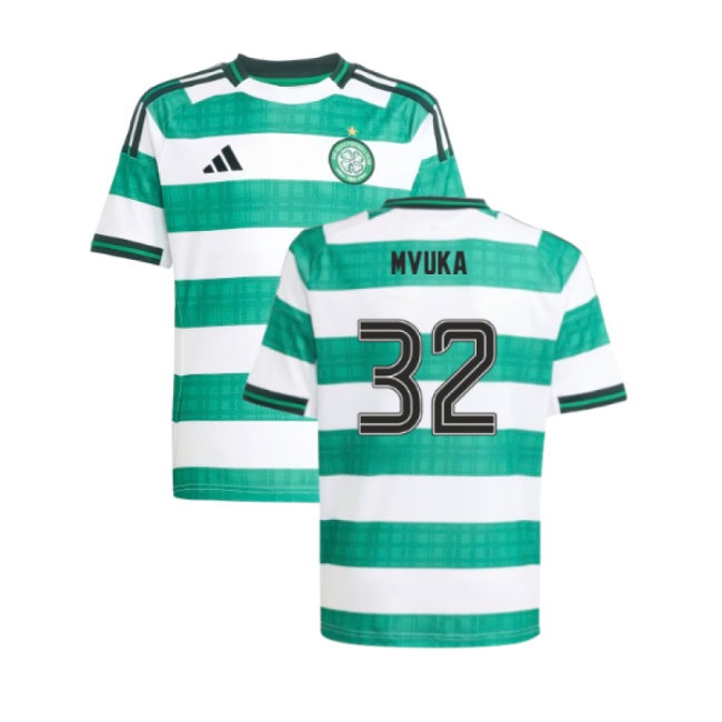 2025-2026 Celtic Home Shirt - Kids (Mvuka 32) — Buy Online