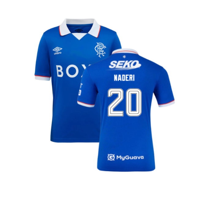2025-2026 Rangers Home Shirt (Kids) (Naderi 20) — Shop Online