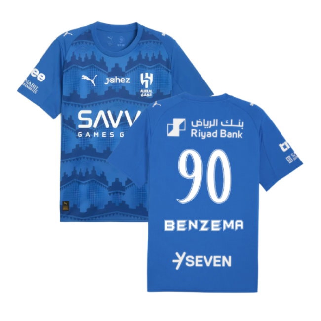 2025-2026 Al Hilal Home Shirt (Benzema 90) — Buy Online