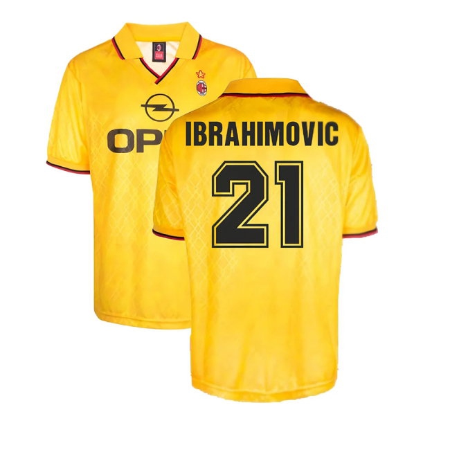 AC Milan 1995-1996 Third Retro Shirt (Ibrahimovic 21) — Buy Online