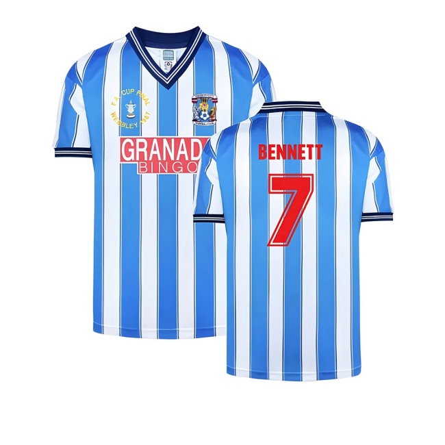 Coventry 1987 FA Cup Final Retro Shirt (Bennett 7) — Buy Now