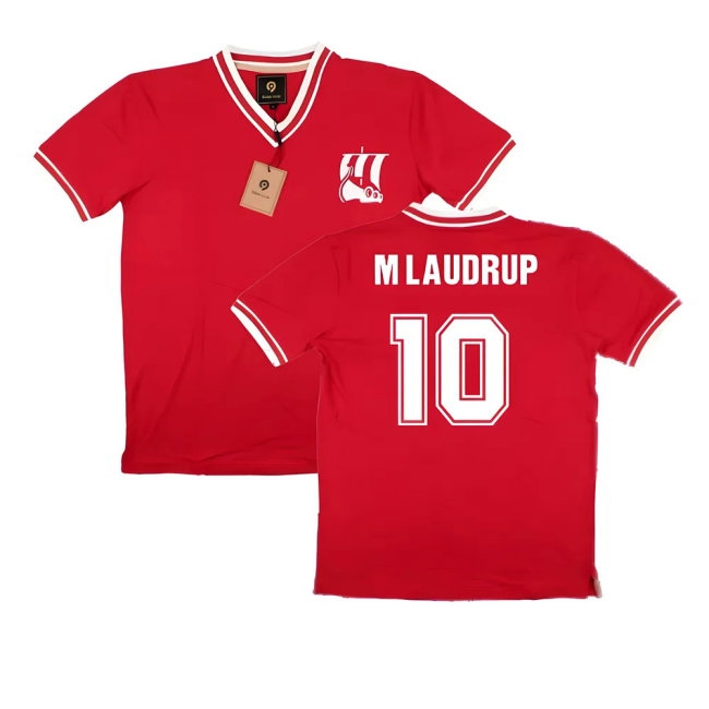 False Nein Denmark Home Shirt (M LAUDRUP 10) — Shop Now