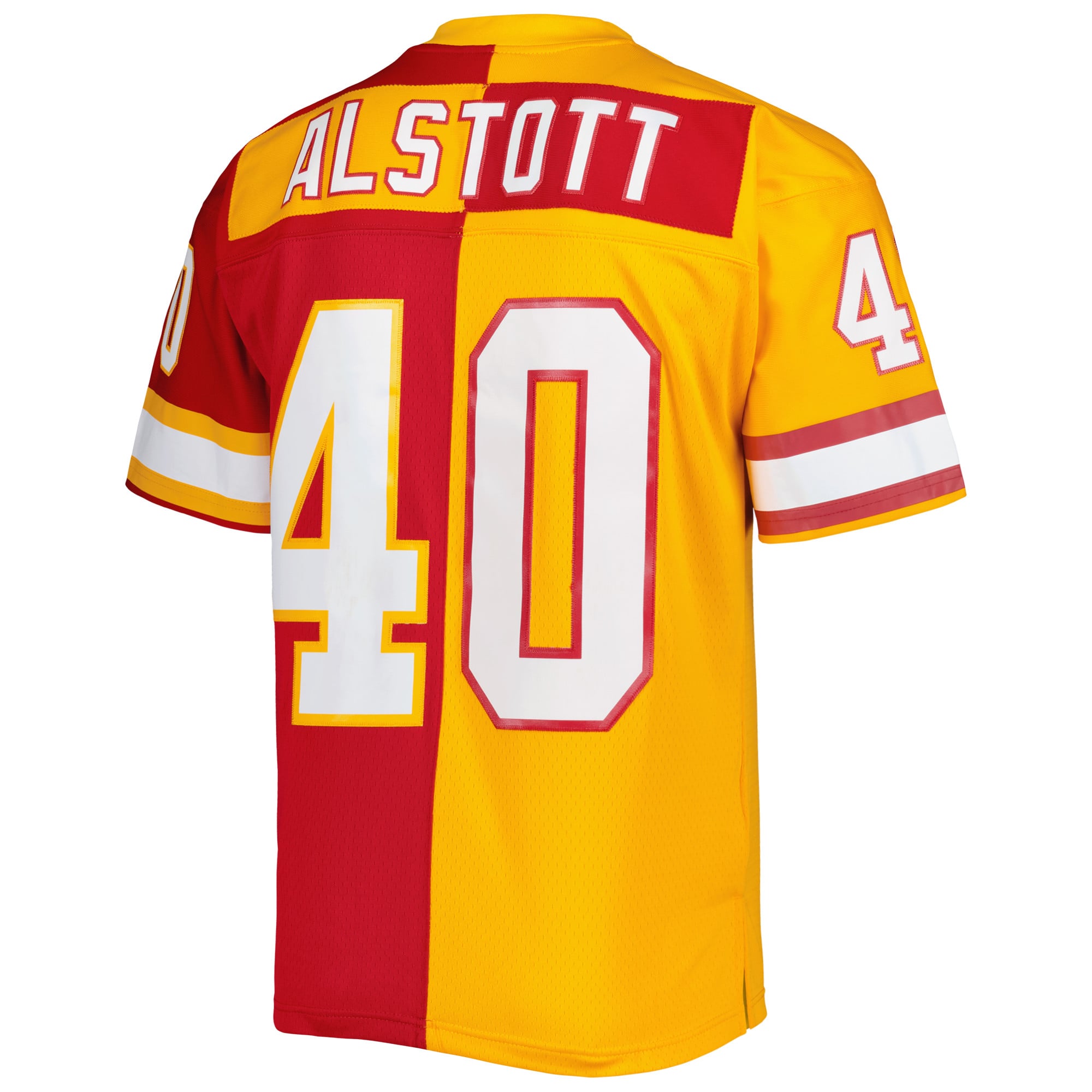 Men's Tampa Bay Buccaneers Mike Alstott Orange/Red 1996 Split Legacy Replica Jersey