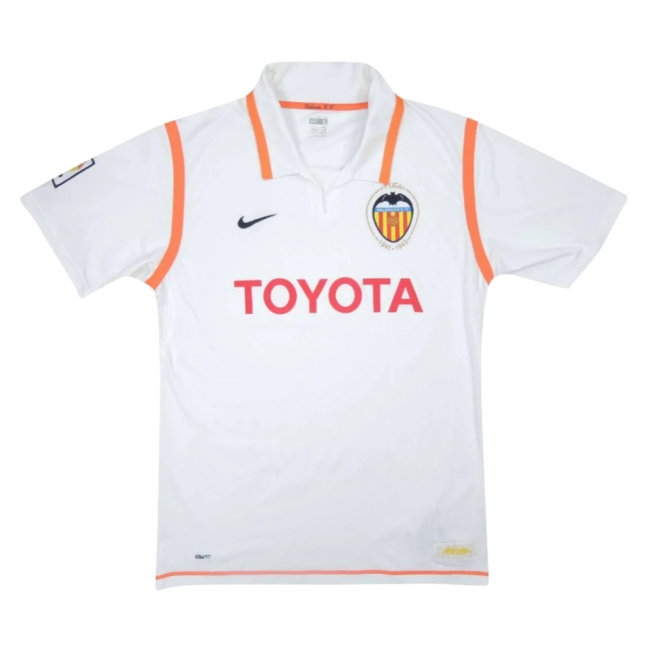 Valencia 2007-08 Home Shirt ((Excellent) S) (Silva 21) — Buy Online